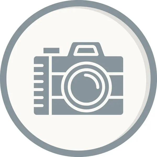 Вектор Значка Камеры Плоский Стиль — стоковый вектор