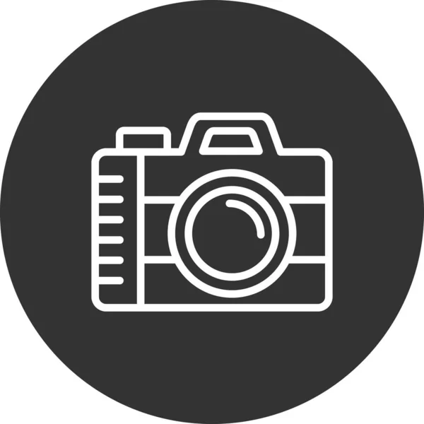 Icône Caméra Vecteur Style Plat — Image vectorielle