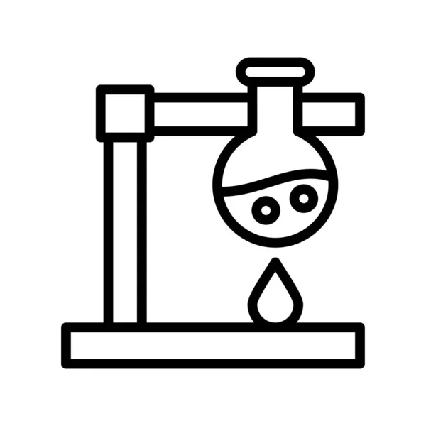 Vector Illustration Test Tube Icon Lab Experiment — ストックベクタ