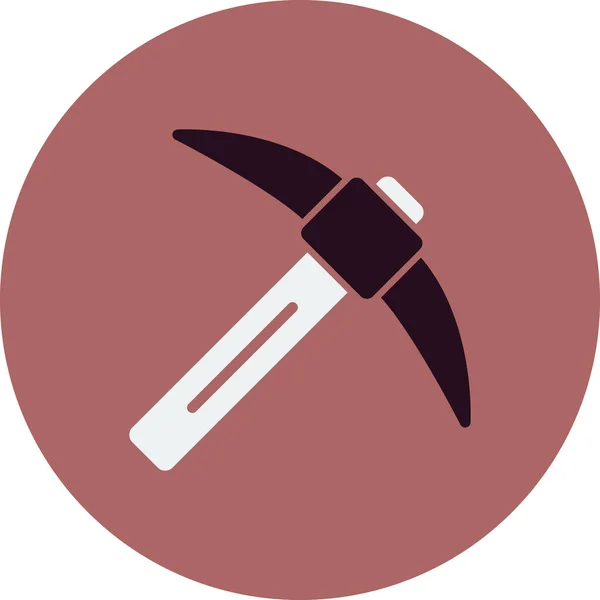 Pickaxe Vector Icono Línea Delgada — Archivo Imágenes Vectoriales