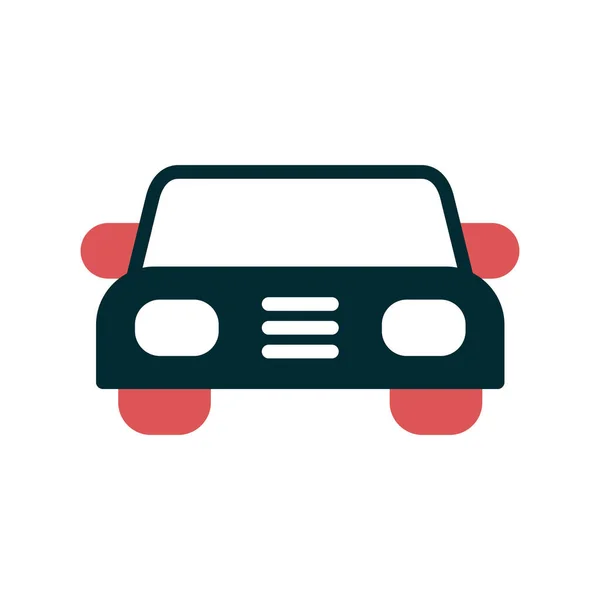 Ilustración Abstracta Icono Del Coche Vector — Vector de stock