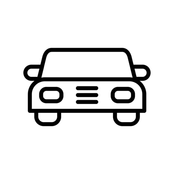 Ilustración Abstracta Icono Del Coche Vector — Vector de stock