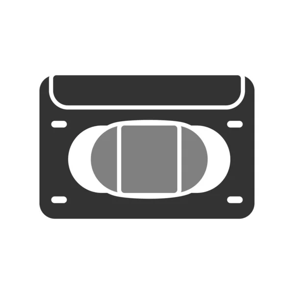 Значок Кассетной Ленты Простая Иллюстрация Векторных Значков Видеокамеры Сети — стоковый вектор