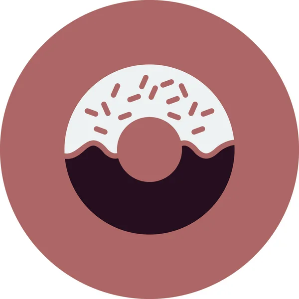 Donut Icon Vector Illustration — Stock Vector