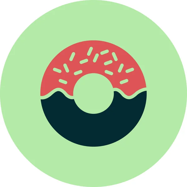 Donut Icon Vector Illustration — Stock Vector