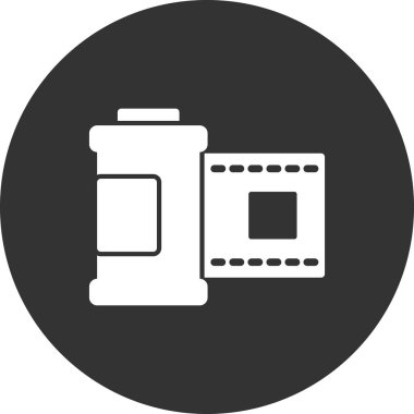 Film Roll simgesi vektör illüstrasyon tasarımı 