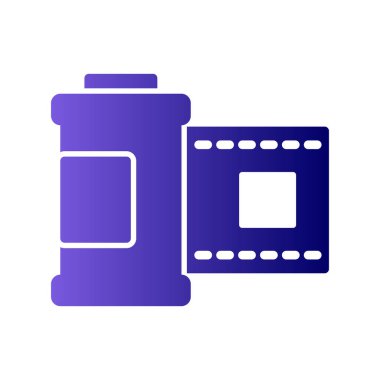 Film Roll simgesi vektör illüstrasyon tasarımı 