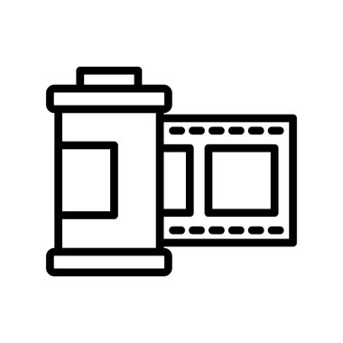 Film Roll simgesi vektör illüstrasyon tasarımı 