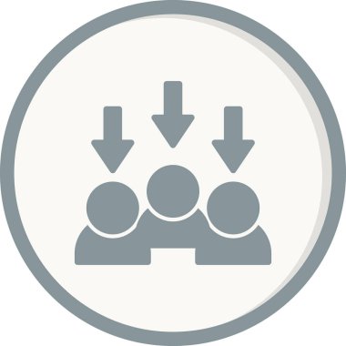 hiyerarşi. Web simgesi basit illüstrasyon