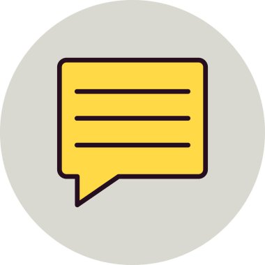 konuşma sohbet renk çizimi