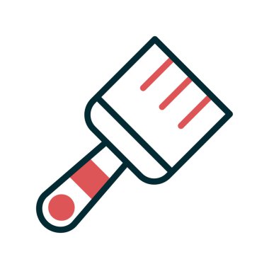 Boya fırçası simgesinin vektör illüstrasyonu