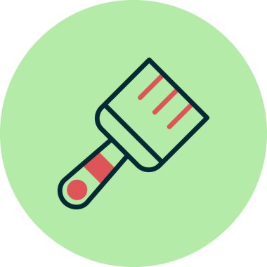 Boya fırçası simgesinin vektör illüstrasyonu