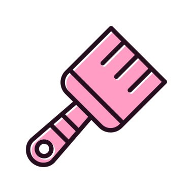 Boya fırçası simgesinin vektör illüstrasyonu