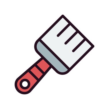 Boya fırçası simgesinin vektör illüstrasyonu