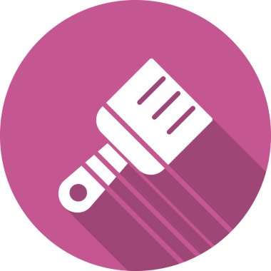 Boya fırçası simgesinin vektör illüstrasyonu