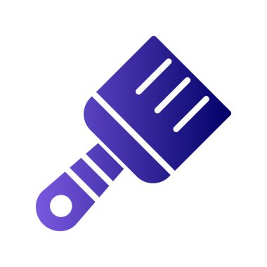 Boya fırçası simgesinin vektör illüstrasyonu