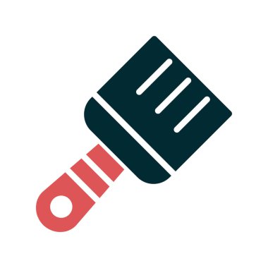 Boya fırçası simgesinin vektör illüstrasyonu