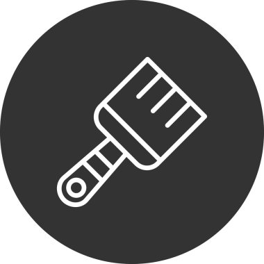 Boya fırçası simgesinin vektör illüstrasyonu