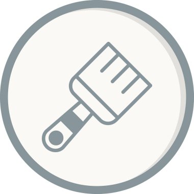 Boya fırçası simgesinin vektör illüstrasyonu