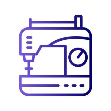 Dikiş makinesi simgesi vektör çizimi