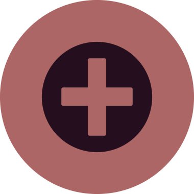 Basit bir artı, tıbbi işaret simgesi