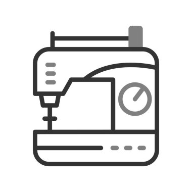 Dikiş makinesi simgesi vektör çizimi