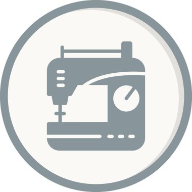 Dikiş makinesi. Basit resimleme