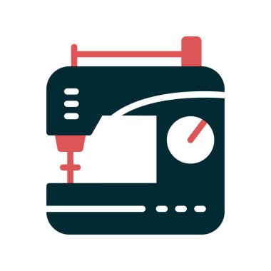 Dikiş makinesi simgesi vektör çizimi