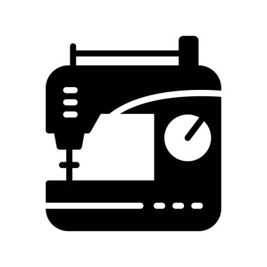Dikiş makinesi simgesi vektör çizimi