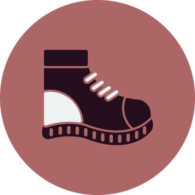 Ayakkabı çizmesi ikonu. İnce çizgi vektör çizimi. Web ve mobil için sembol