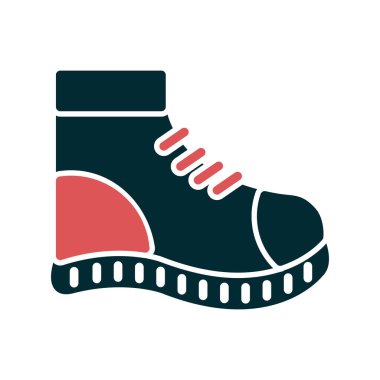 Ayakkabı çizmesi ikonu. İnce çizgi vektör çizimi. Web ve mobil için sembol