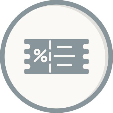 İndirim. Web simgesi basit illüstrasyon