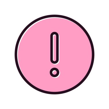 ünlem işareti simgesi, vektör illüstrasyonu