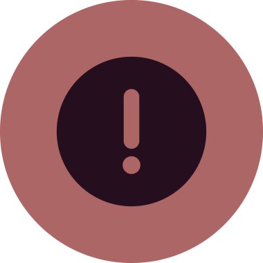 Moda biçimi izole edilmiş arkaplanda ünlem simgesi simgesi