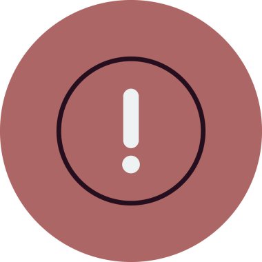 Moda biçimi izole edilmiş arkaplanda ünlem simgesi simgesi