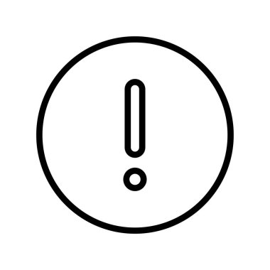 Ünlem işareti simgesi. uyarı sembolü. Tehlike bilgisi işareti.