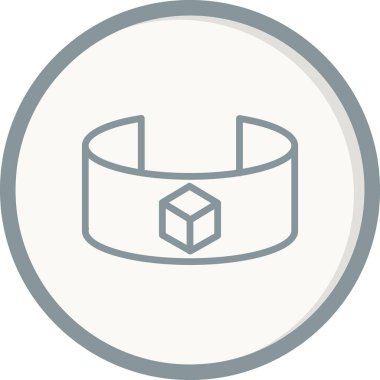 Bir hediye simgesinin vektör illüstrasyonu