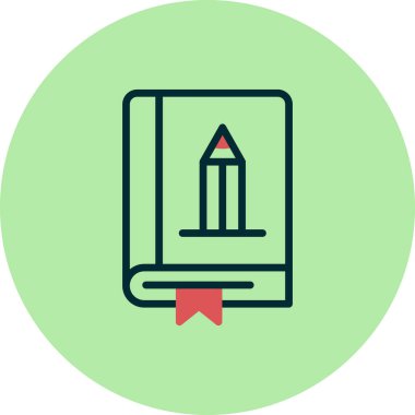 Sanat Kitabı simgesi vektör illüstrasyonu