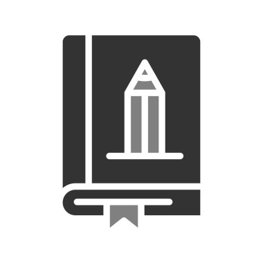 Sanat Kitabı simgesi vektör illüstrasyonu