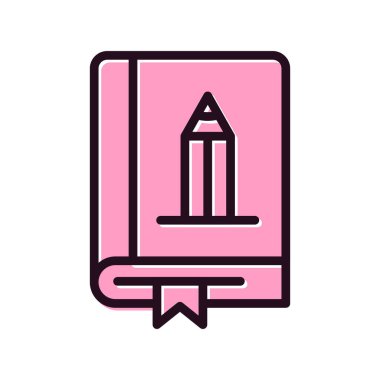 Sanat Kitabı simgesi vektör illüstrasyonu