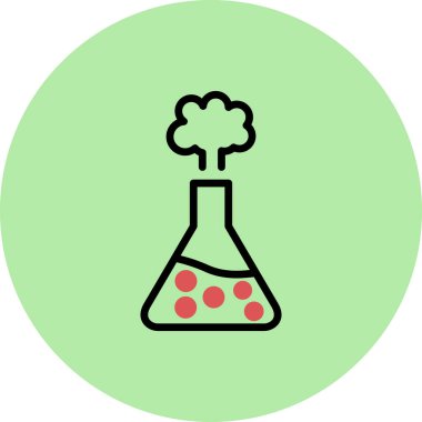 Kimyasal deney vektör illüstrasyonu 