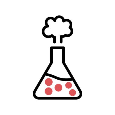 Kimyasal deney vektör illüstrasyonu 