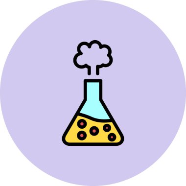 Kimyasal deney vektör illüstrasyonu 