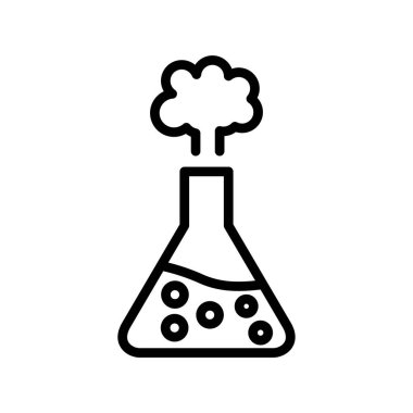 Kimyasal deney vektör illüstrasyonu 