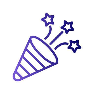 konfeti simge vektör çizim