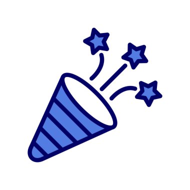 konfeti simge vektör çizim