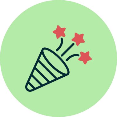 konfeti simge vektör çizim