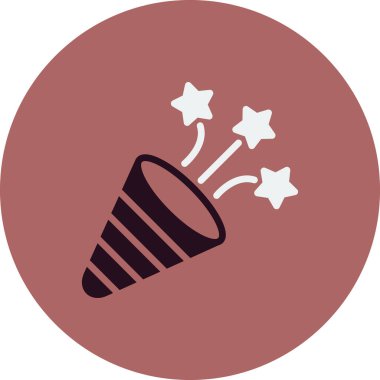 konfeti simge vektör çizim