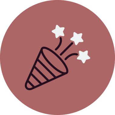 konfeti simge vektör çizim