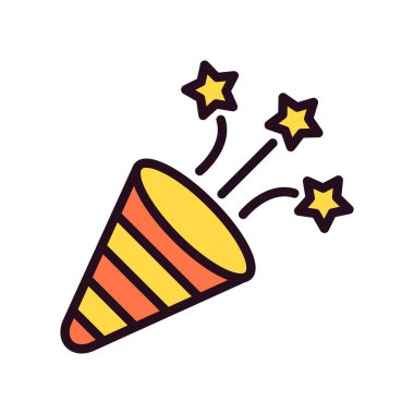 konfeti simge vektör çizim